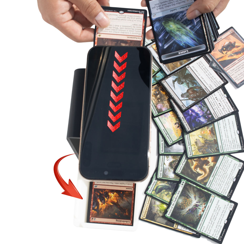 Scanning Card Stand for Sleeved and Unsleeved Cards 3D Printed