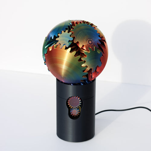 3D Printed - Electric Gear Ball Figurine Decor Plastic PLA Smooth, reassembling toy