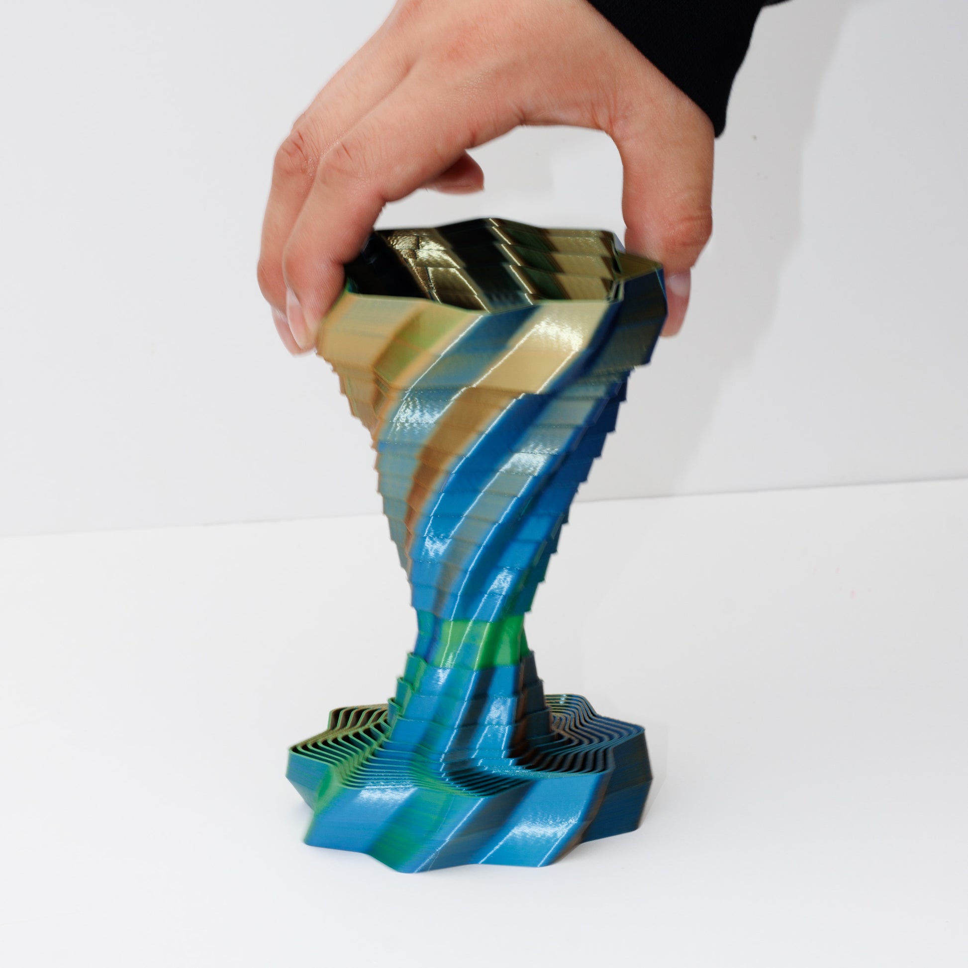 3D Printed - Tornado Tower Fidget PLA Plastic Eco Friendly Figurine