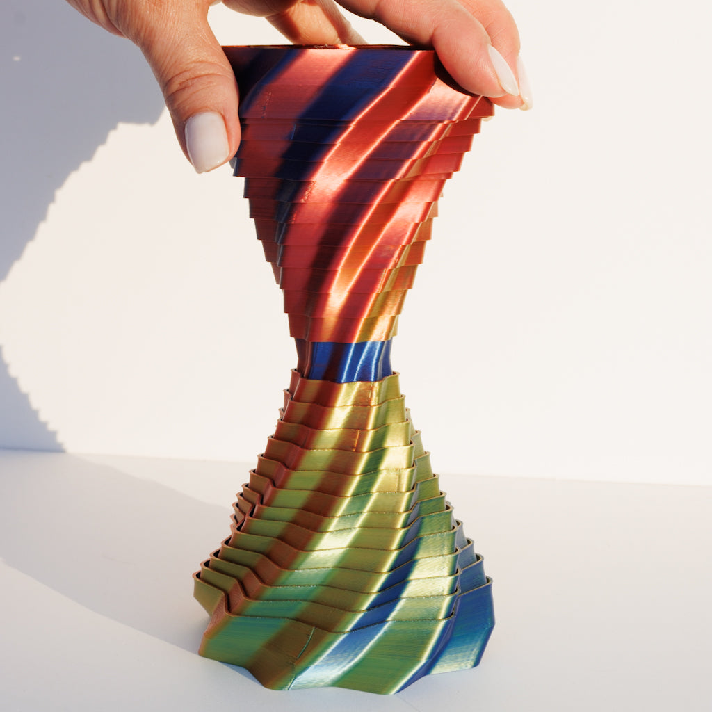 3D Printed - Tornado Tower Fidget PLA Plastic Eco Friendly Figurine