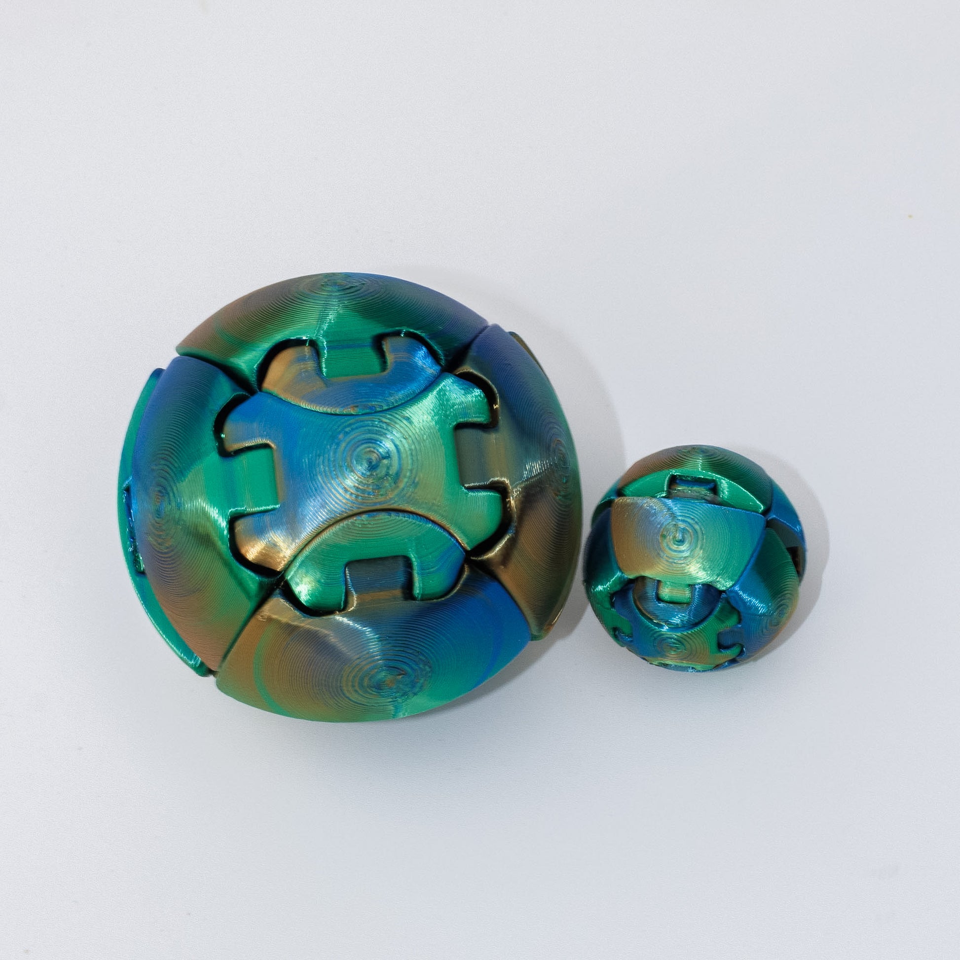 3D Printed -ZORBLE Ball Fidget PLA Material Figurine