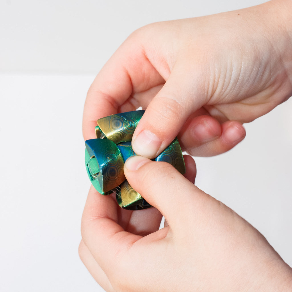 3D Printed -ZORBLE Ball Fidget PLA Material Figurine