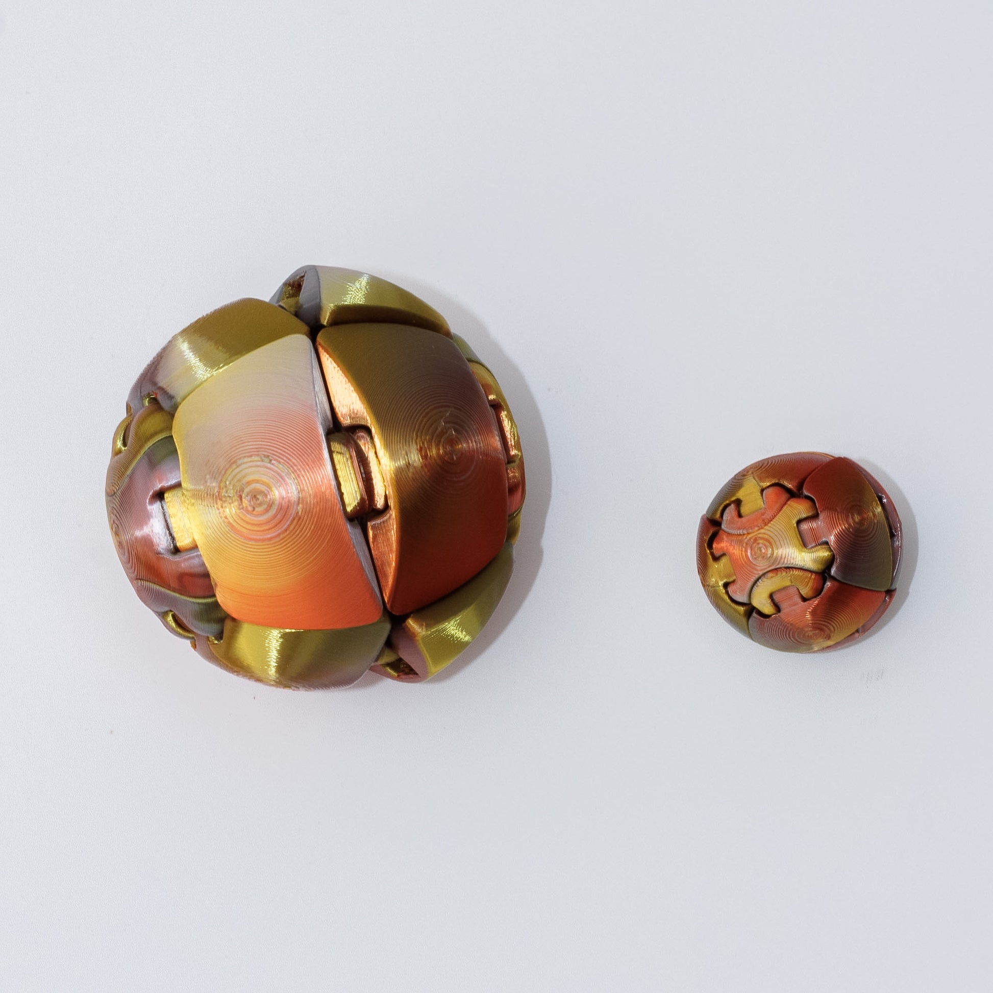 3D Printed -ZORBLE Ball Fidget PLA Material Figurine
