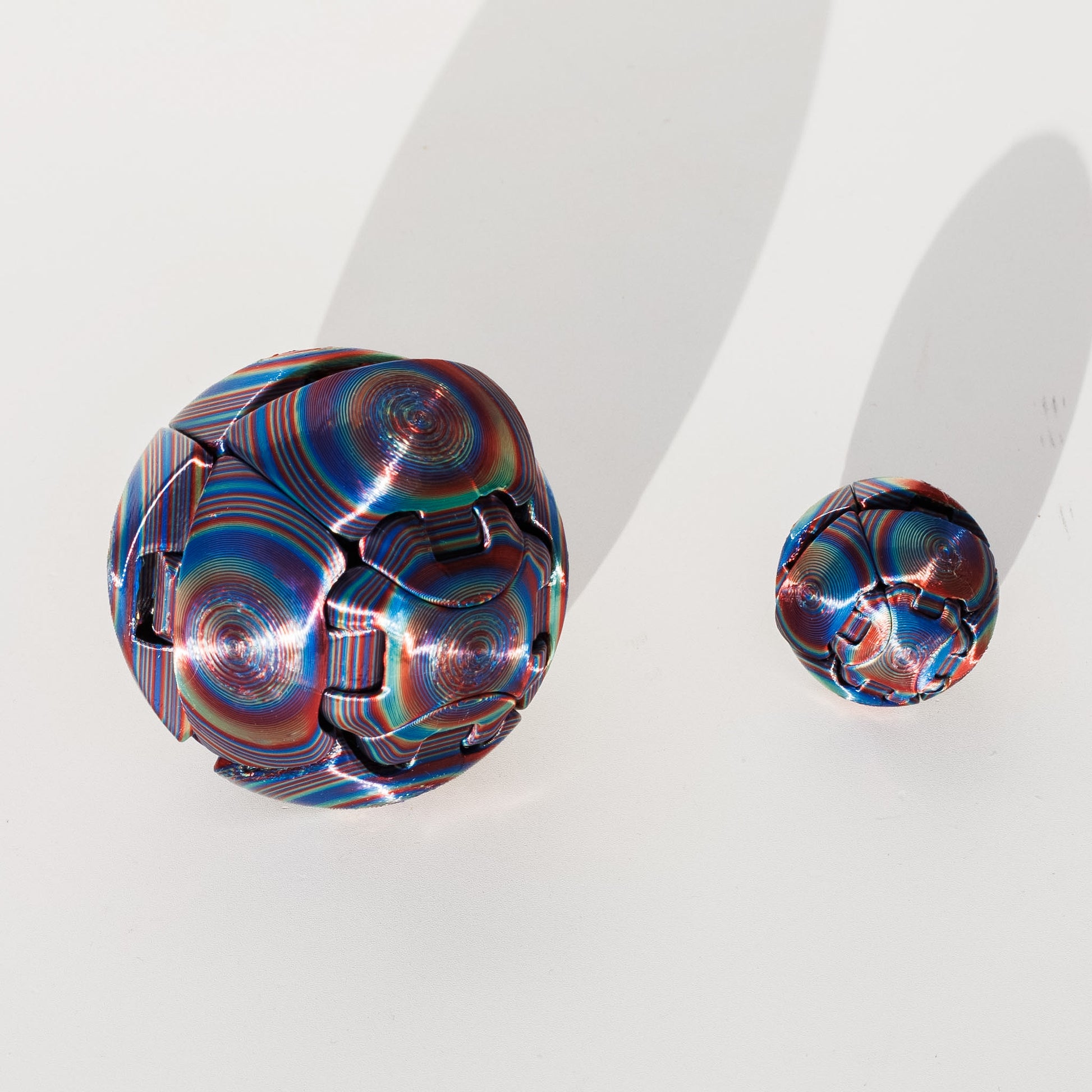 3D Printed -ZORBLE Ball Fidget PLA Material Figurine