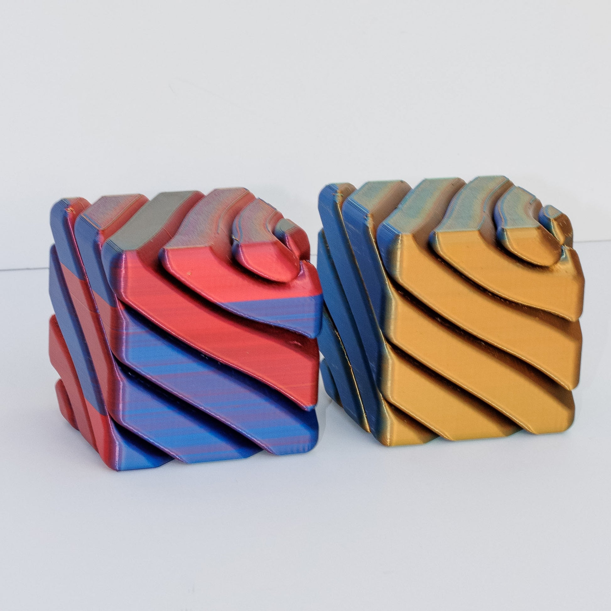 3D Printed - Infinity Cube Fidget PLA material Eco Friendly Figurine