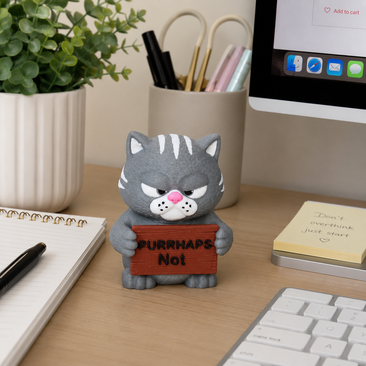 3D Printed - Moodimals Tiny Figurine, PLA material Eco Friendly