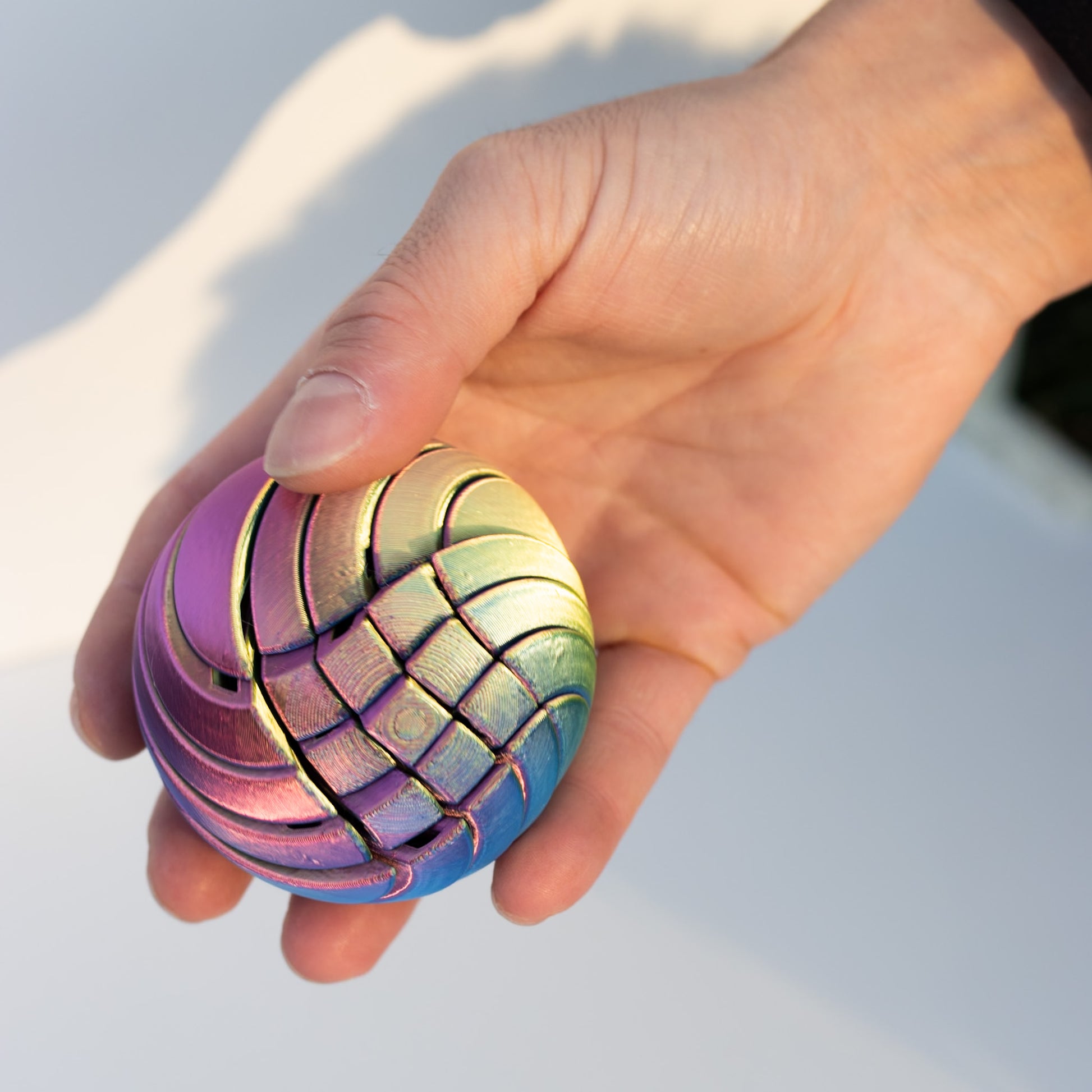 3D Printed - Liquid Ball Figurine, PLA material Eco Friendly