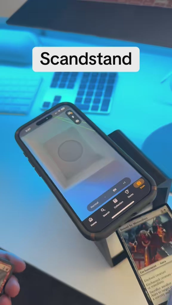 3D Printed Scanning Card Stand for Sleeved and Unsleeved Cards
