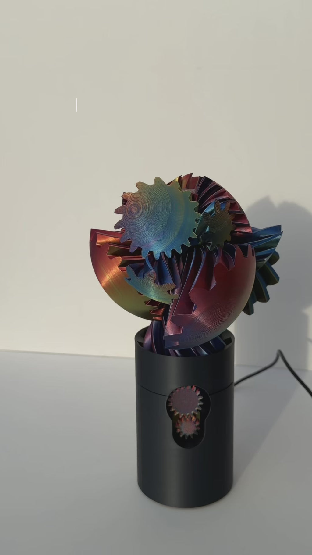 3D Printed - Electric Gear Ball Figurine Decor Plastic PLA Smooth, reassembling toy